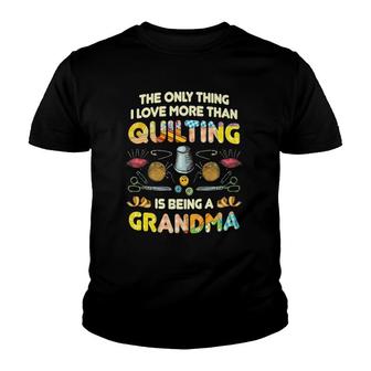 Quilting Sewing Machine Funny Sew Grandma Sewer Quilter Youth T-shirt - Thegiftio UK