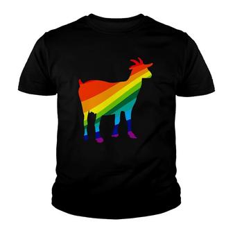 Rainbow Goat I Love Goat Lgbt Youth T-shirt - Thegiftio UK