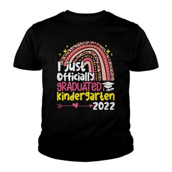 Rainbow Officially Graduated Kindergarten 2022 Graduation Youth T-shirt - Thegiftio UK