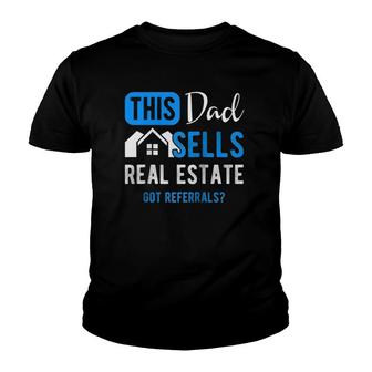 Real Estate Agent Men Dad Funny Realtor Gift Raglan Baseball Youth T-shirt - Seseable