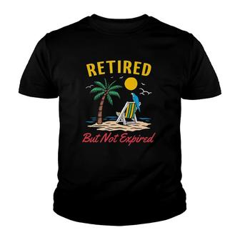 Retired But Not Expired Beach Tree Youth T-shirt - Thegiftio UK