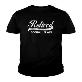 Retired Softball Player Funny Retirement Gift Youth T-shirt - Thegiftio UK