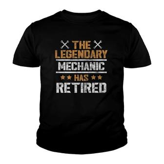 Retirement Party The Legendary Mechanic Has Retired Youth T-shirt - Thegiftio UK
