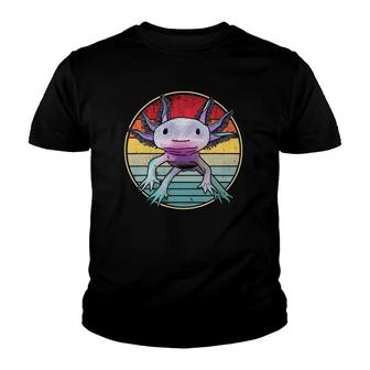 Retro 80S 90S Axolotl Cute Axolotl Youth T-shirt - Thegiftio UK