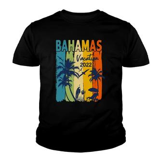 Retro Bahamas 2022 Caribe Family Vacation Matching Group Youth T-shirt - Thegiftio UK