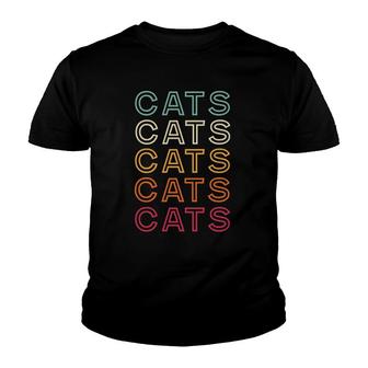 Retro Cats Vintage Cats Youth T-shirt - Thegiftio UK