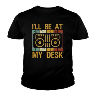 Retro Dj Apparel Music Mixing Dj Mixer Vintage Funny Dj Youth T-shirt | Mazezy