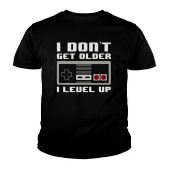 Retro Gamer - I Level Up - Controller Classic Video Game Youth T-shirt - Thegiftio UK