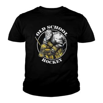 Retro Hockey Goalie Heritage Vintage Old School Youth T-shirt - Thegiftio UK