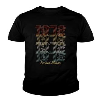 Retro Vintage 1972 Limited Edition 49Th Birthday 49 Years Old Youth T-shirt - Seseable