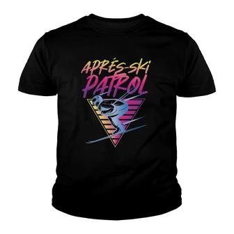 Retro Vintage 80S Apres Ski Patrol V2 Youth T-shirt - Thegiftio UK