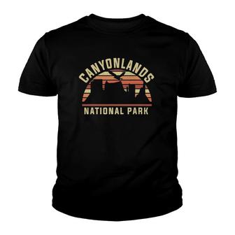 Retro Vintage National Park - Canyonlands National Park Youth T-shirt - Thegiftio UK
