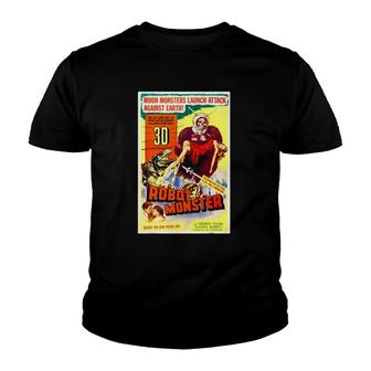 Robot Monster Halloween Sci Fi Ape Outer Space Youth T-shirt - Thegiftio UK