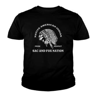 Sac And Fox Nation Native American Inspired Gift Youth T-shirt | Mazezy