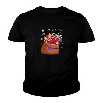 Santa Sloth Premium Funny Cute Christmas Holiday Youth T-shirt - Monsterry UK
