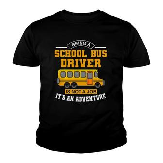 School Bus Driver Yellow Shuttle Transit Vehicle Operator Youth T-shirt - Thegiftio UK