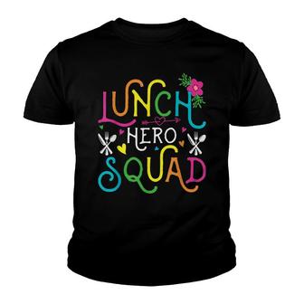School Lunch Hero Squad Funny Cafeteria Workers Gifts Youth T-shirt - Seseable