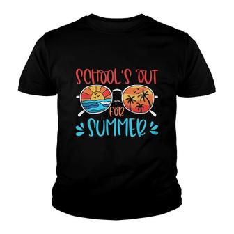 Schools Out For Summer Funny Teacher Last Day Of School Youth T-shirt - Thegiftio UK