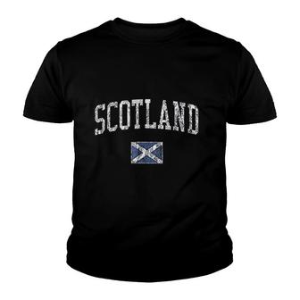 Scotland Vintage Sports Youth T-shirt - Monsterry