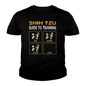 Shih Tzu Guide To Training Dog Obedience Youth T-shirt - Seseable