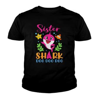 Sister Shark Sister Shark Lover Family Mothers Day Youth T-shirt - Thegiftio UK
