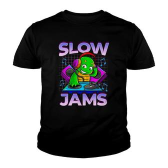 Slow Jams Dj S Dj Turntable Edm Rave Youth T-shirt | Mazezy DE