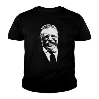 Smiling Teddy Roosevelt Youth T-shirt - Thegiftio UK