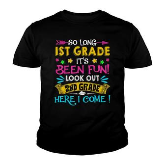So Long 1St Grade Look Out 2Nd Grade Here I Come Graduation V2 Youth T-shirt - Thegiftio UK