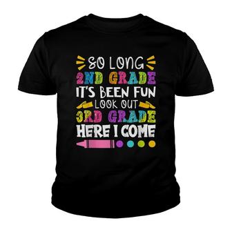 So Long 2Nd Grade Its Been Fun Funny Last Day Of School Youth T-shirt - Thegiftio UK