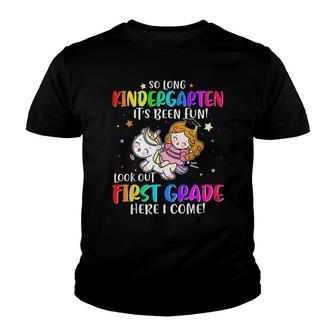 So Long Kindergarten Unicorn Magical Class Of 2022 Girls Youth T-shirt - Thegiftio UK