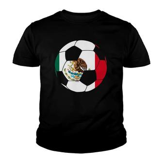 Soccer Mexican Sport Gift Mexico Flag Youth T-shirt - Thegiftio UK