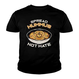 Spread Hummus Not Hate Vegan Gift Animal Lover Plant Based Youth T-shirt - Thegiftio UK
