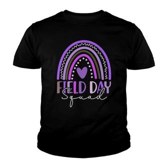 Squad Teacher Student First Last Day Of School Field Rainbow Youth T-shirt - Thegiftio UK