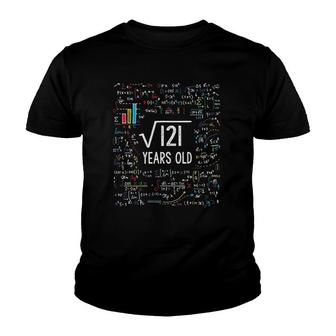 Square Root Of 121 11Th Birthday 11 Years Old Gifts Math Bday Youth T-shirt - Seseable