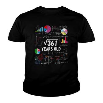 Square Root Of 361 19Th Birthday 19 Years Old Gifts Math Nerd Youth T-shirt - Seseable