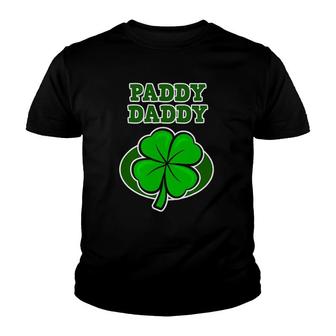 St Patricks Day Design For Father - Paddy Daddy Youth T-shirt - Thegiftio UK