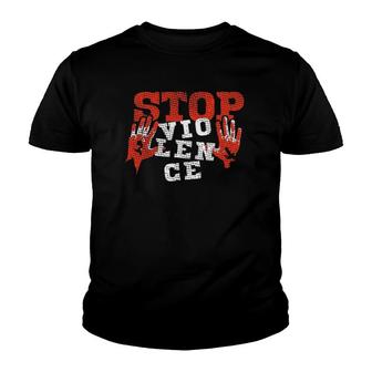 Stop Violence Human Rights Political Youth T-shirt | Mazezy