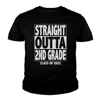 Straight Outta 2Nd Grade School Graduate 2022 Second Grade Youth T-shirt - Thegiftio UK