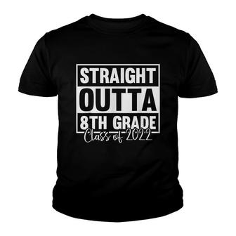 Straight Outta 8Th Grade Class Of 2022 Graduation Student Youth T-shirt - Thegiftio UK