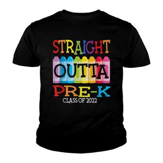Straight Outta Pre-K 2022 Senior Class Of 2022 Youth T-shirt - Thegiftio UK