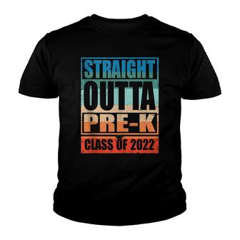 Straight Outta Pre-K Class Of 2022 Graduation Preschool Youth T-shirt - Thegiftio UK