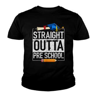 Straight Outta Pre-K Preschool Graduation 2022 Youth T-shirt - Thegiftio UK