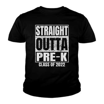 Straight Outta Pre-K School Graduation Class Of 2022 Funny Youth T-shirt - Thegiftio UK