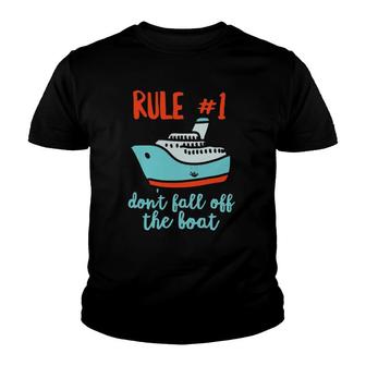 Summer Cruising Ship 2022 Trip Funny Dont Fall Off The Boat Youth T-shirt | Mazezy