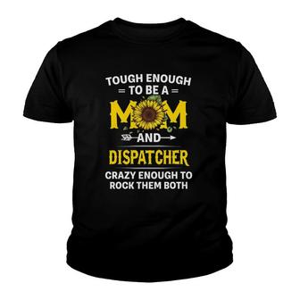 Sunflower Mom And Dispatcher Mothers Day Gift Youth T-shirt - Thegiftio UK