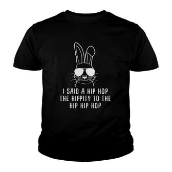 Sunglass Bunny Hip Hop Hippity Easter Gift Mens & Womens Youth T-shirt | Mazezy