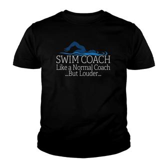 Swim Coach Swimming Teacher Gif Youth T-shirt | Mazezy