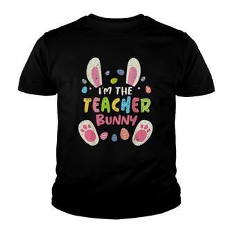 Teacher Easter Matching Family Party Bunny Face Costume Youth T-shirt - Thegiftio UK