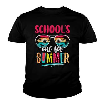 Teacher End Of Year Schools Out For Summer Last Day V4 Youth T-shirt - Thegiftio UK