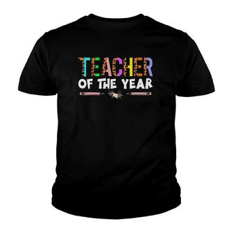 Teacher Of The Year Party Gift Teacher Appreciation Gifts Youth T-shirt - Thegiftio UK